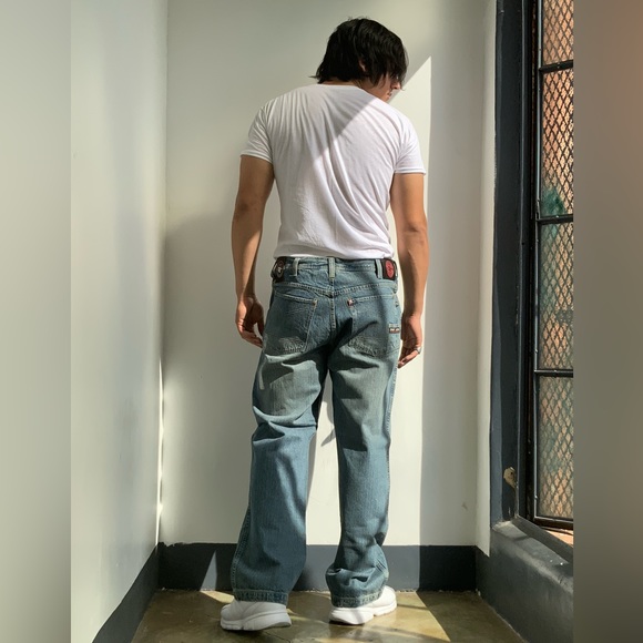 Men’s Def Jam Mid Blue Vintage Denim Pants - Picture 8 of 8